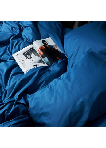 Комплект постельного белья Satin Premium «» Євро 200х220 наволочки 2х50х70 (MS-820008516) Moon&Star Deep Blue (356112562)