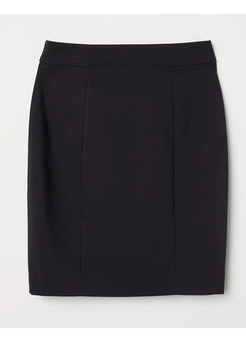 Черная офисная юбка H&M