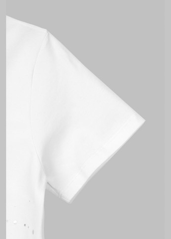 Белая летняя футболка LocoLoco