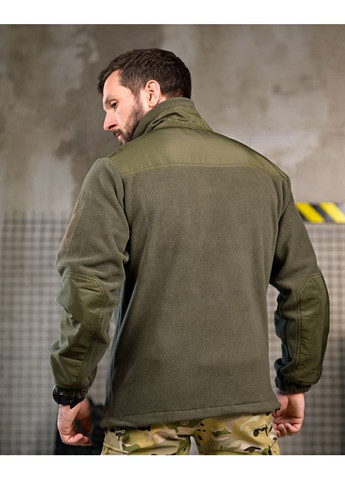 Армейская мужская демисезонная кофта на флисе олива Freedom (361677403)