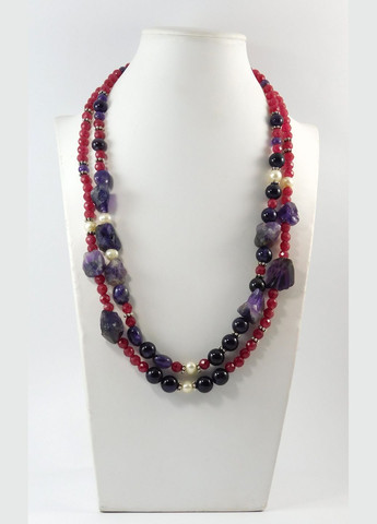 Ожерелье "Холли" Жемчуг, Аметист, Кварц Fursa fashion (322313890)