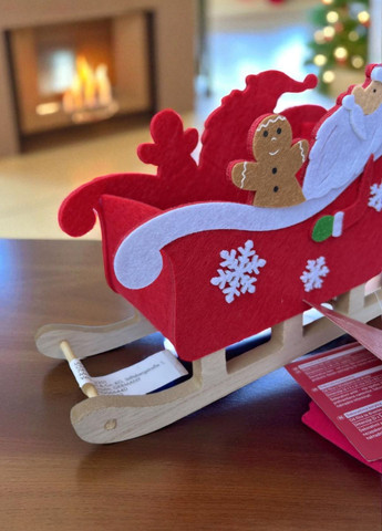 Новорічний декоративний кошик Linarno Home із фетру Christmas Decoration Basket 22.5 x 8.5 x 15 см (7904) Livarno home (362666083)