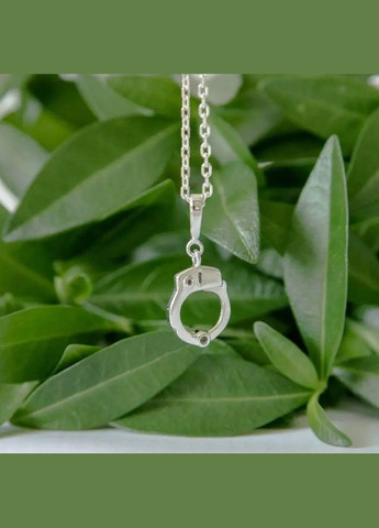 Підвіс срібний тематичний наручник без камінців No Brand (333705322)