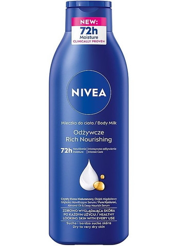 Молочко для тела "Глубокое питание" Rich Nourishing Body Milk 250ml (47837-36800749) Nivea (368639763)