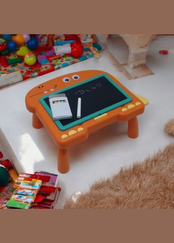 Доска-столик "Динозавр" 2 в 1, с аксессуарами (оранжевый) Jia Bang (370282262)