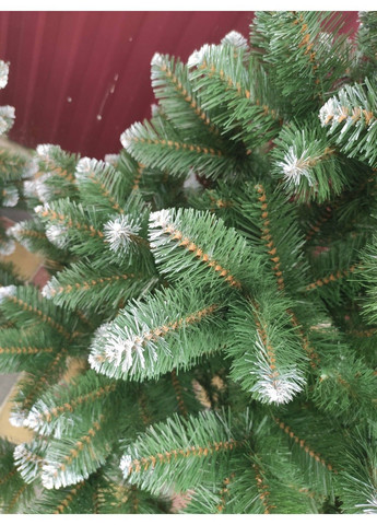 Елка Снежная Королева 2,50м Зеленая елка искусственная с заснеженными кончиками и подставкой Xatynka (363057983)