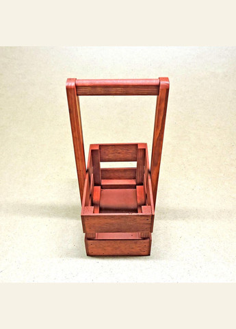 Подарочная корзинка из дерева Шелли 12х20 коралл (ПДК-0022114) No Brand (328909967)