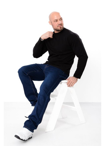 Синие демисезонные джинсы мужские батал (демисезон) (p-17786) Носи своє