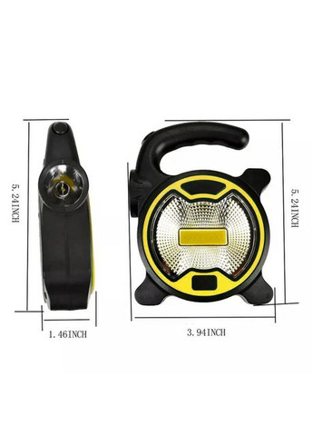 Ручний світлодіодний LED ліхтар на батареях АА T-915A жовтий No Brand (315723895)