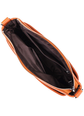 Женская сумка из натуральной кожи с двумя ремешками 22929 Рыжий Vintage (357494981)