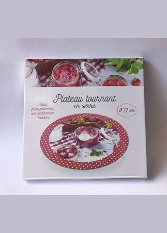 Підставка скляна обертова Різдвяна DN-18043SS 32 см Dynasty (316605750)