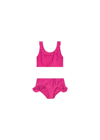 Розовый летний купальник для девочки раздельный Pepperts