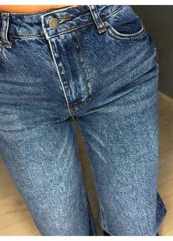 Джинси жіночі 3992-2 flare супер кльош широкі сині Its Basic - (361375180)