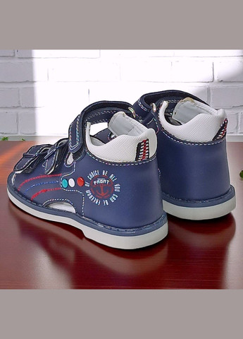 Синие повседневные ортопедические босоножки открытые сандалии на липучкее для мальчика том м Tom.M на липучке