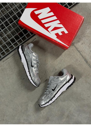 Серебристые демисезонные кроссовки nike silver/black No Brand P-6000