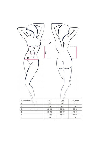 Прозрачный женский Корсет Erotic Line JANET CORSET CherryLove Passion (343047026)