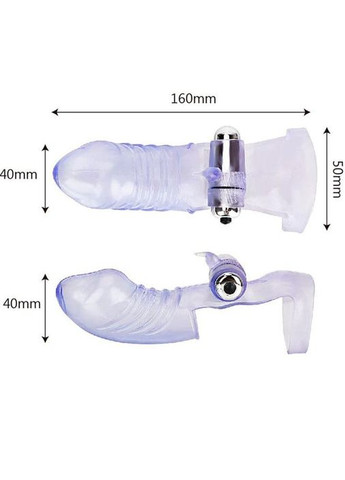 Вибратор на палец SexFinger Drive — Прозрачный. No Brand (322421448)