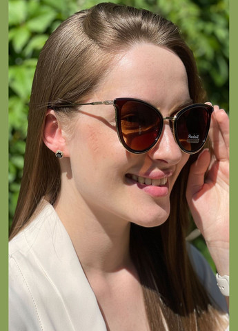 Очки женские золотистого цвета Let's Shop (299147012)