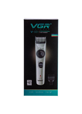 Машинка для стрижки волос и бороды на аккумуляторе с насадками Золотистый V-031 VGR (368767443)