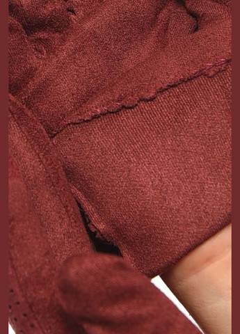 Перчатки женские текстильные сенсорные бордового цвета Let's Shop (302661480)