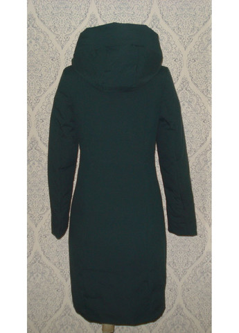 Зелене демісезонне Пальто приталене 871 графіт Athena