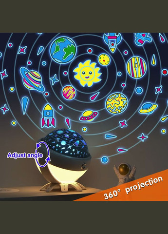 Аккумуляторный ночник-проектор F5, White Octopus Lamp VHG (334305129)