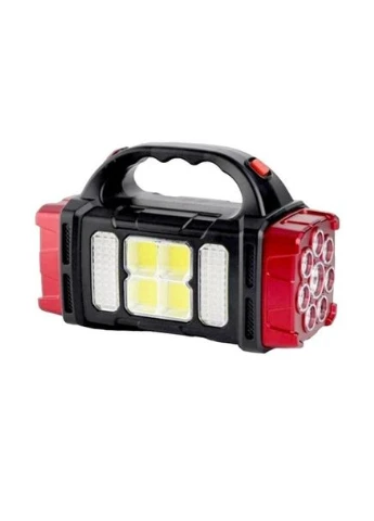 Аккумуляторный LED фонарь с солнечной панелью и повербанком, USB, 2400mAh, Hurry Bolt HB-1678 No Brand (378575328)