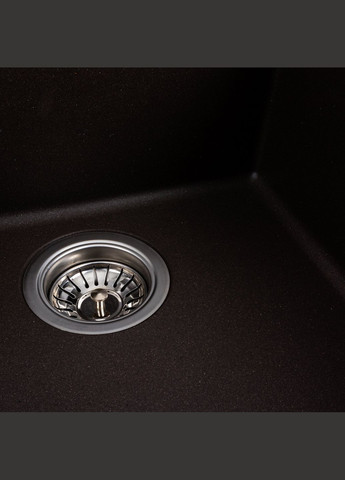 Гранитная мойка для кухни RUBA 4040 матовая Темная скала Valeso (358059571)