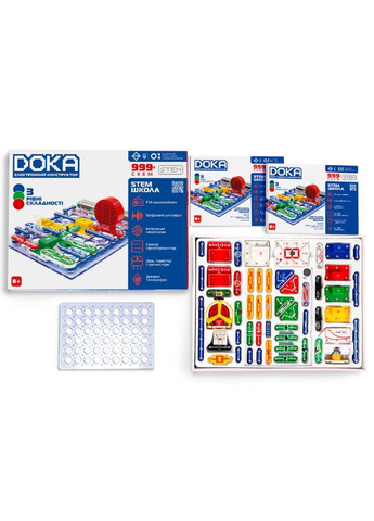 Електронний конструктор "999+ Схема школа" D70708 звук DOKA (370934246)