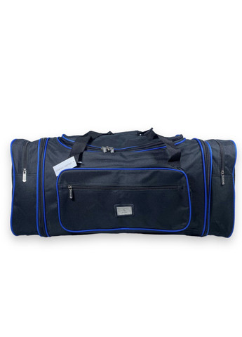 Дорожня сумка з розширенням одне відділення бокові кишені фронтальні кишені розмір: 70(80)*35*30см чорносиня Kaiman (266912173)