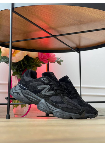 Кроссовки женские и мужские New Balance 9060 Triple Black | Нью Баланс 9060 черные No Brand чёрные демисезоны (362035178)