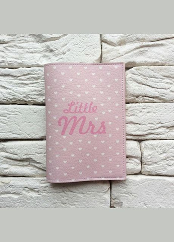 Обкладинка для паспорта Little Mrs 2 (в рожевий горошок) No Brand (301083538)