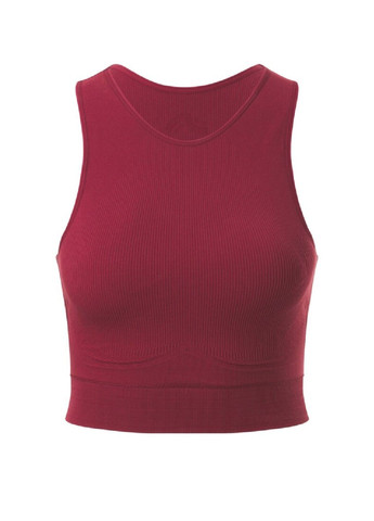 Бордовый бюстгальтер спортивный бесшовный Crivit