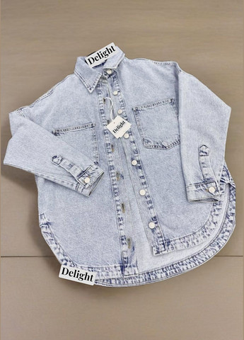 Голубой рубашка No Brand