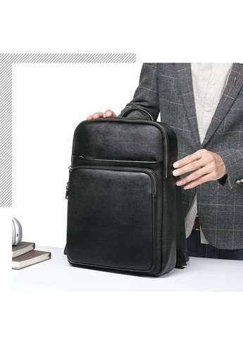 Современный мужской рюкзак из натуральной кожи для путешествий и повседневного использования Qvant 230728 - Черный Tiding Чоловічі шкіряні рюкзаки (366889837)