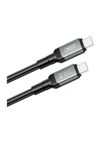 Дата кабель (m481638) XO USB-C to USB-C 1.0m 240W black (367064169)