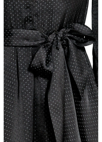 Черное платье демисезон,черный в узоры, divided H&M