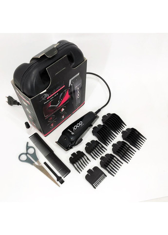 Машинка для стрижки провідна з насадками для волосся та бороди GM-1016 Pro + Ножиці та Гребінець Gemei (365812757)