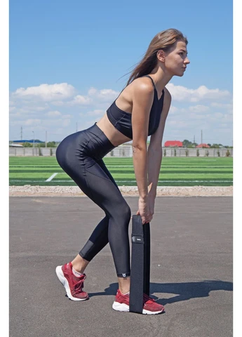 Тканева гумка для фітнесу та спорту 4111 Hip Band L Light Чорна (d_84cm) PowerPlay (389578612)
