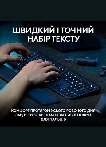 Клавиатура MX Keys S Wireless Ukr Graphite (L920011593) (6921792) Logitech (314973945)