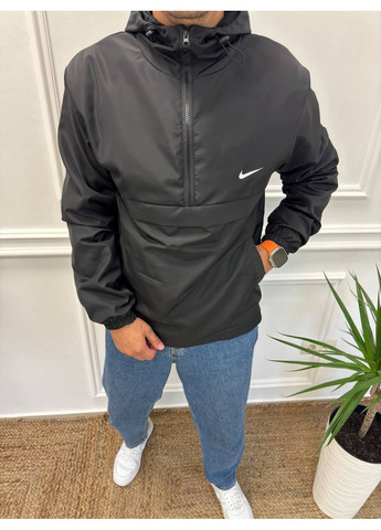 Чорна демісезонна вітровка DK/DL Мода без кордонів