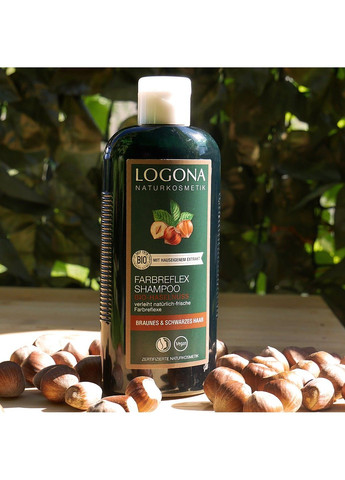 БІО-Шампунь для фарбованого темно-коричневого волосся Горіх 250 мл Logona (298055785)
