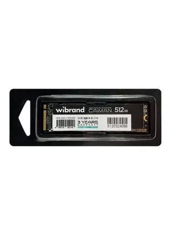 Твердотельный накопитель SSD 512Gb, Caiman, PCI-E 3.0 x4, M.2 2280, 3D TLC, 1600/1400 МБ/с (WIM.2SSD/CA512GB) 000-286599 Wibrand (410200224)