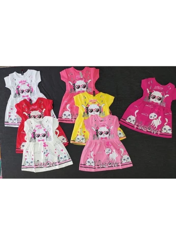 Червона літня трикотажна сукня для дівчинки No Brand (319303899)