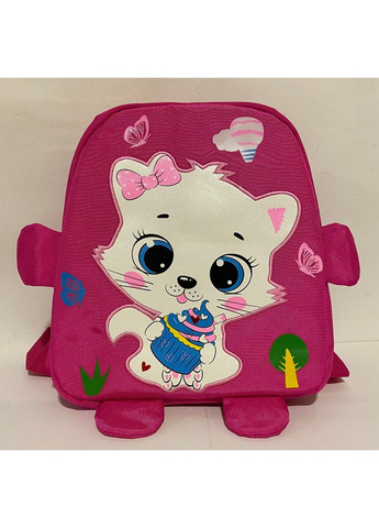 Рюкзак детский из ткани 25х21х10см Котик,розовый 316КТ No Brand (291161861)