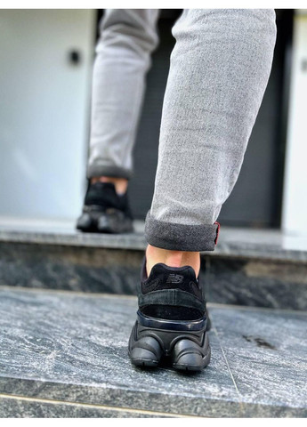 Черные зимние кроссовки мужские new balance 9060 mono black нью беланс 9060 No Brand