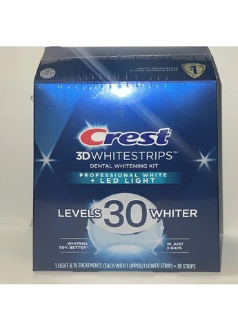 Набір для відбілювання зубів 3D White Strips 1-Hour Express з LED-лампою (38 смужок) Crest (280265813)