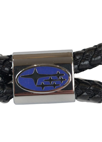 Авто брелок для ключей Subaru из качественной плетеной эко-кожи с лого Субару в коробочке на подарок 29196 No Brand (331768970)