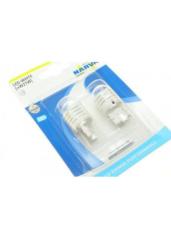 Автолампа W21W 12V 21W W3x16d (LED) (біла) (к-кт 2шт) 180994000 UA63 Narva (332213309)