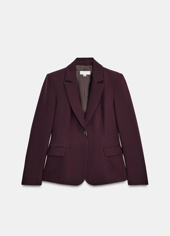 Темно-вишневый женский жакет Zara однотонный - демисезонный